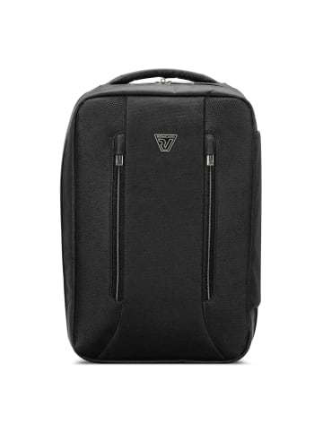 Roncato City 3.0 Reiserucksack 40 cm mit Dehnfalte in schwarz