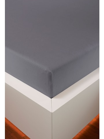 bellana jersey Spannbetttuch Edel-Jersey Elasthan in grau