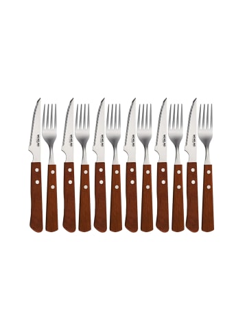 Michelino Michelino 12-tlg. Steakbesteck Set Besteckset in Silber