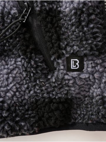 Brandit Pullover "Teddyfleece Worker Pullover" in Schwarz