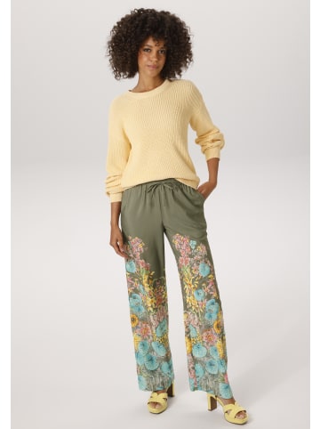 Aniston CASUAL Schlupfhose in khaki-türkis-gelb-orange-rosa-grün-pink