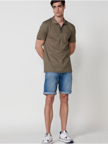 KOROSHI Polo-shirt mit kurzen Ã¤rmeln. in khaki