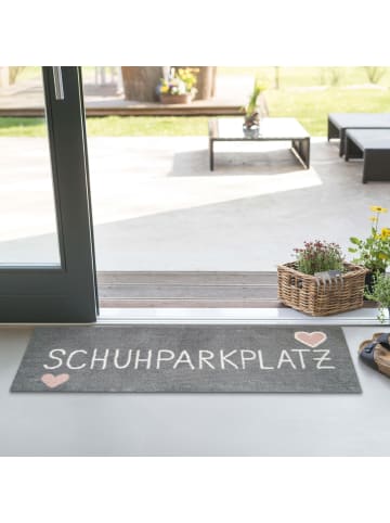 AKZENTE Fußmatte Schuhparkplatz in grau-rosa