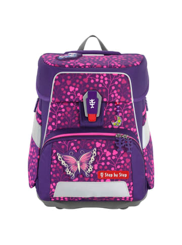 Step by Step Space Shine - Schulranzen Set 5tlg. (Shark Dexter) in Butterfly Night Ina