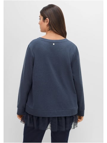 sheego Sweatshirt in nachtblau