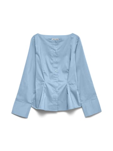 Vero Moda Popelin Hemd in Cashmere Blue