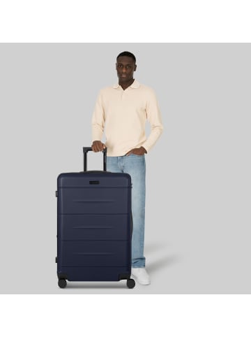 Police London 4 Rollen Trolley 74 cm mit Dehnfalte in dark navy