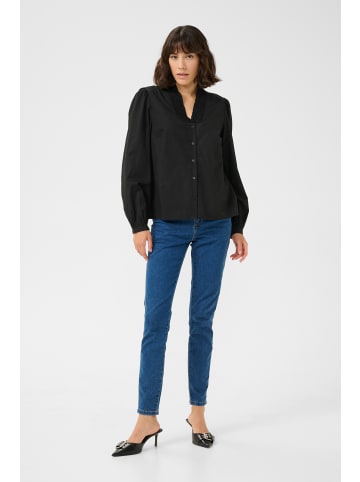 Kaffe Langarm-Bluse KAmaia Regular fit in Black Deep