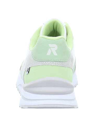 rieker Sneaker in offwhite/paper/lightmint/offwhite/lime