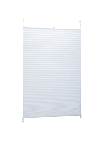 relaxdays 4x Plissee in Weiß - (B)90 x (H)210 cm