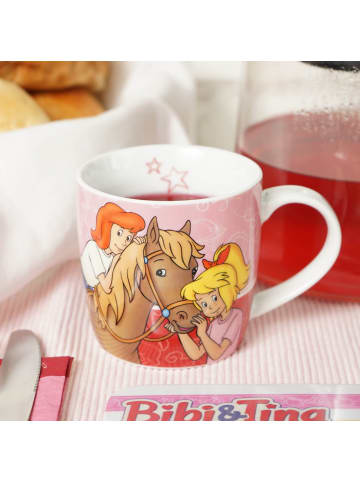 Geda Labels Tasse Bibi & Tina mit Pferd in Rosa - 250 ml