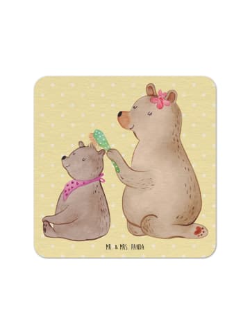 Mr. & Mrs. Panda Souvenir Bär Kind ohne Spruch in Gelb Pastell