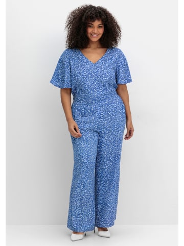 sheego by Joe Browns Overall in blau gemustert