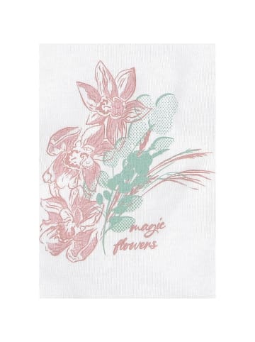 Nini Babylangarmshirt Floral in weiss