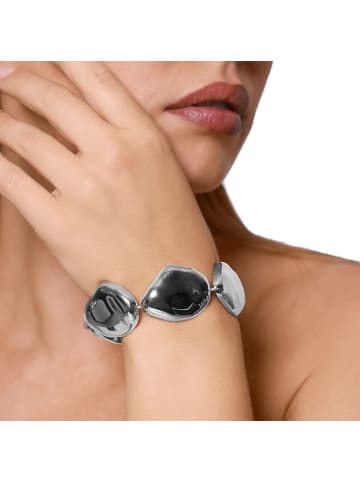Steel_Art Gliederarmband Damen Clarice silberfarben poliert in silberfarben poliert