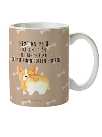 Mr. & Mrs. Panda Haferl Corgi Po mit Spruch in Hundeglück