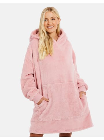 Threadbare Hausanzug THB Ladies Lounge Oversized Poncho Jamie in pink