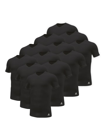 adidas T-Shirt V Neck Shirt (12PK) in Black