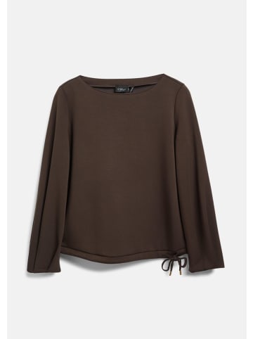 s.Oliver Sweatshirt in 8944_dunkelbraun
