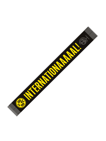 BVB BVB Schal Internationaaaal! Globus in schwarzgelb