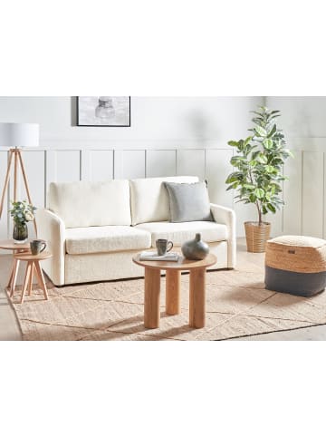 Beliani Schlafsofa BENNAS in Beige/Schwarz - (W) 174 x (H) 87 x (L) 84 cm