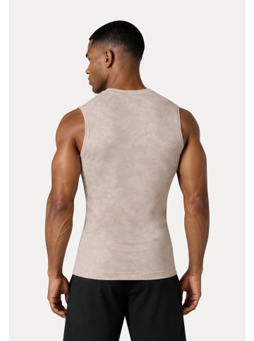 SMILODOX Kompression Camo Tank Top Varek in Creme