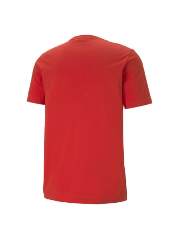 Puma T-Shirt 1er Pack in Rot/Schwarz