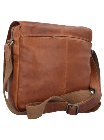 The Chesterfield Brand Wax Pull Up Umhängetasche Leder 29 cm in cognac