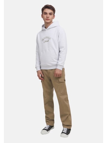 JACK & JONES Junior Hoodie 'Bleecker Branding' in weiß