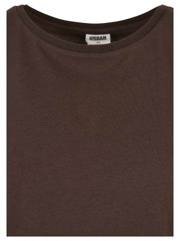 Urban Classics Urban Classics Damen Ladies Organic Extended Shoulder Tee in brown