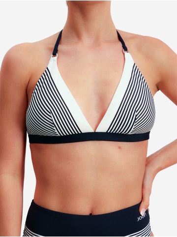 JOOP! Triangel-Bikini-Top Stripes in Blau