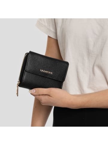 Lazarotti Bologna Leather Zip-Around Geldbörse Leder 12 cm in black