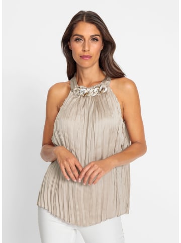 Heine Pliseetop in beige