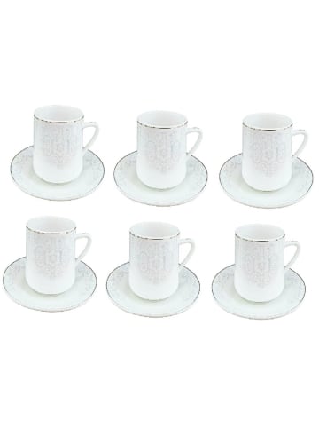 Schäfer Schäfer Kaffee-Service 12-teiliges Kaffee-Set 220 ml Tassen in Weiß