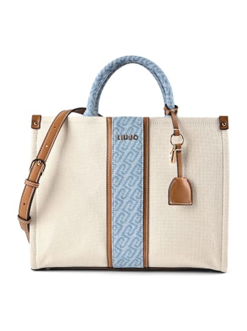 Liu Jo Ridhi Shopper Tasche M 34 cm in neutro-denim