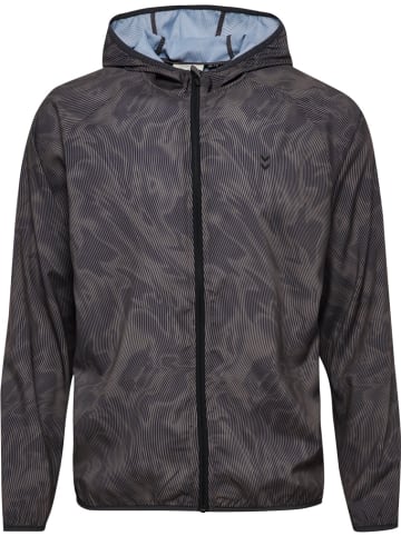Hummel Trainingsjacke "Hmlpulse Aop Windbreaker Jacket" in Grau