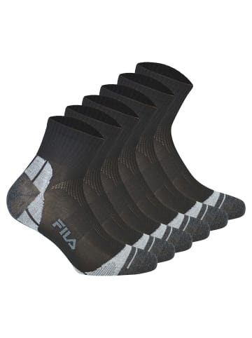 Fila Socken 6er Pack in Schwarz