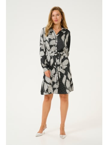 Cream Kleid CROmma in Black digi flower