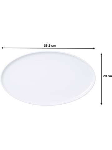 Ritzenhoff & Breker 2er Set Servierplatten Skagen in Weiß 35,5 x 20 cm in weiß