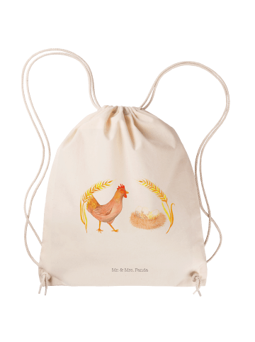 Mr. & Mrs. Panda Sportbeutel Huhn Stolz ohne Spruch in Creme