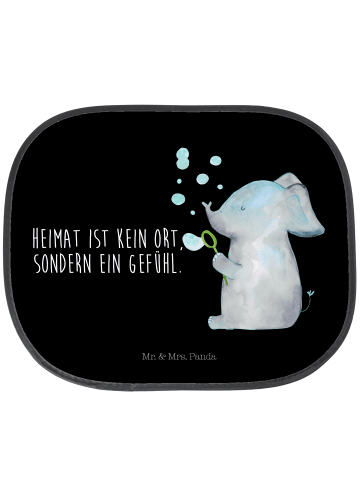 Mr. & Mrs. Panda pkw sonnenschutz Elefant Seifenblasen mit Spruch in Schwarz