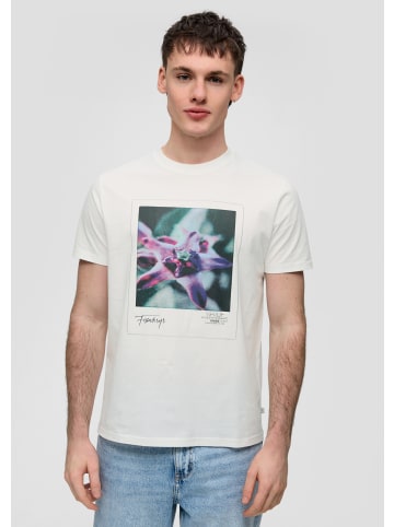 QS T-Shirt in 01D0_weiß