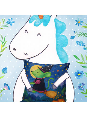 Mr. & Mrs. Panda Kuschelkissen Hexe Fliegt Design ohne Spruch in Weiß