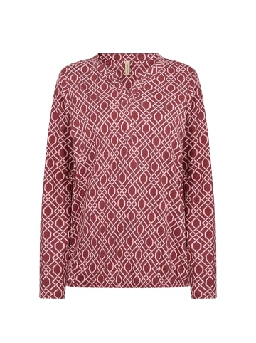 soyaconcept T-shirt SC-FELICITY in 4470C DK. RED COMBI