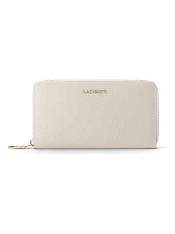 Lazarotti Bologna Leather XL Zip-Around Geldbörse Leder 19 cm cream