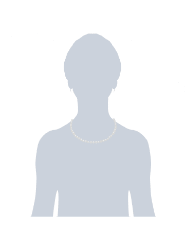 Rafaela Donata Perlen-Kette Sterling Silber Muschelkernperle in weiß