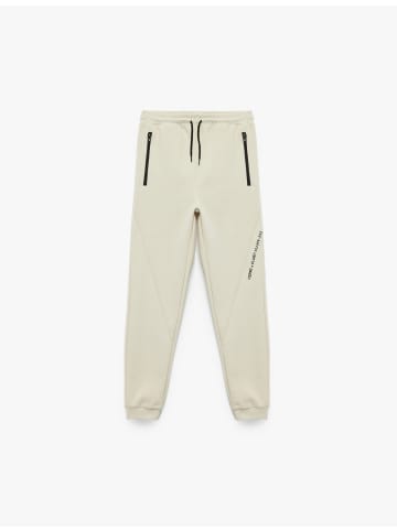 KOTON SWEAT BOTTOMS in Beige