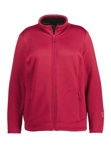 Ulla Popken Sweatjacke in azaleenrot