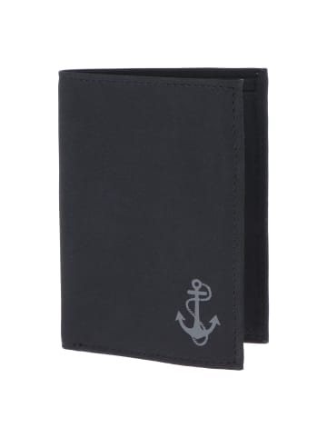 oxmox New Cryptan Geldbörse RFID Schutz 13 cm schwarz-freedom anchor grey