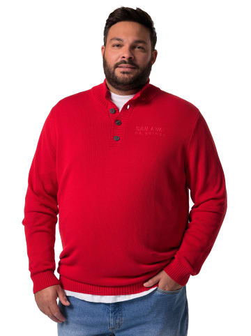 Men Plus Pullover in rot